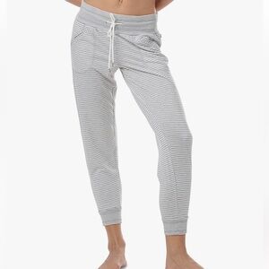 Tommy Hilfiger Grey and White Stripped Lounge Pants